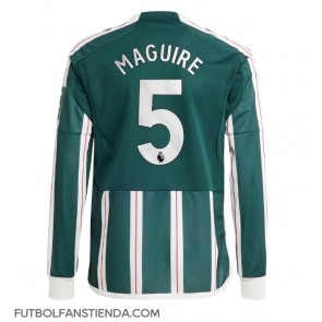 Manchester United Harry Maguire #5 Segunda Equipación 2023-24 Manga Larga